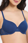 Zivame Beautiful Basics Push-Up Wired Medium Coverage Bra - Navy Peony — thumbnail 4